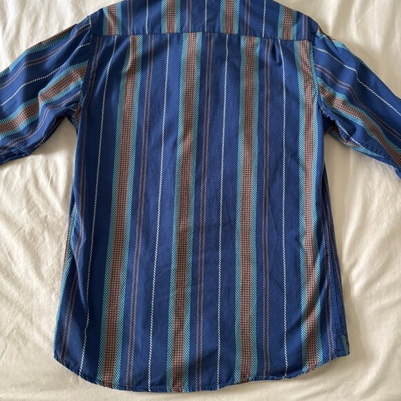 Poplin & Co. Nautical Stripe Peached-Cotton Shirt - Picture 2 of 8